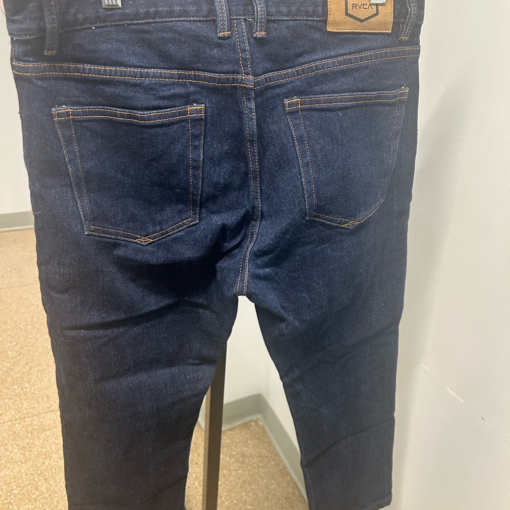 RVCA Men's Deep Indigo Slim Jeans - Picture 2 of 4